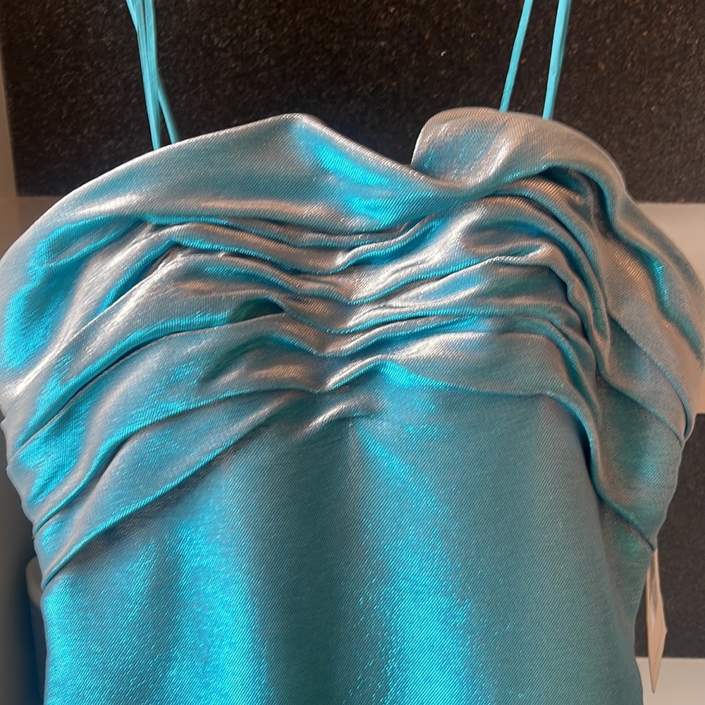 THEIA Iridescent sea blue dress